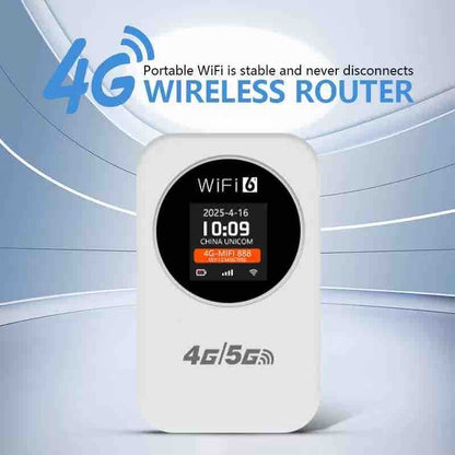 Prijenosni 4G/5G MiFi ruter sa ekranom i baterijom (3000 mAh)