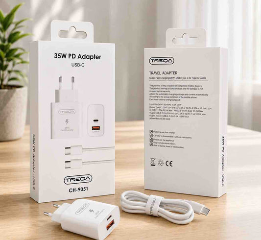 35W PD USB-C punjač s USB-A izlazom i USB-C kablom