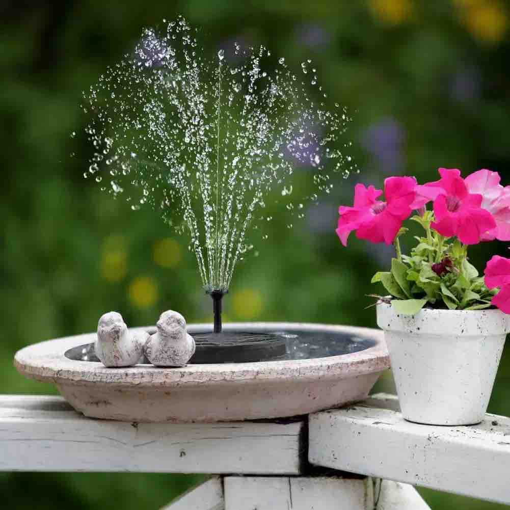 Solarna fontana/pumpa za ptičje kupke i saksije
