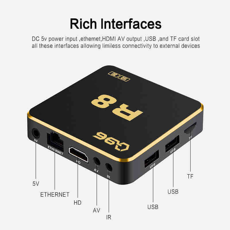 G96 R8 Android TV Box 8GB/128GB — 4K streaming set-top uređaj