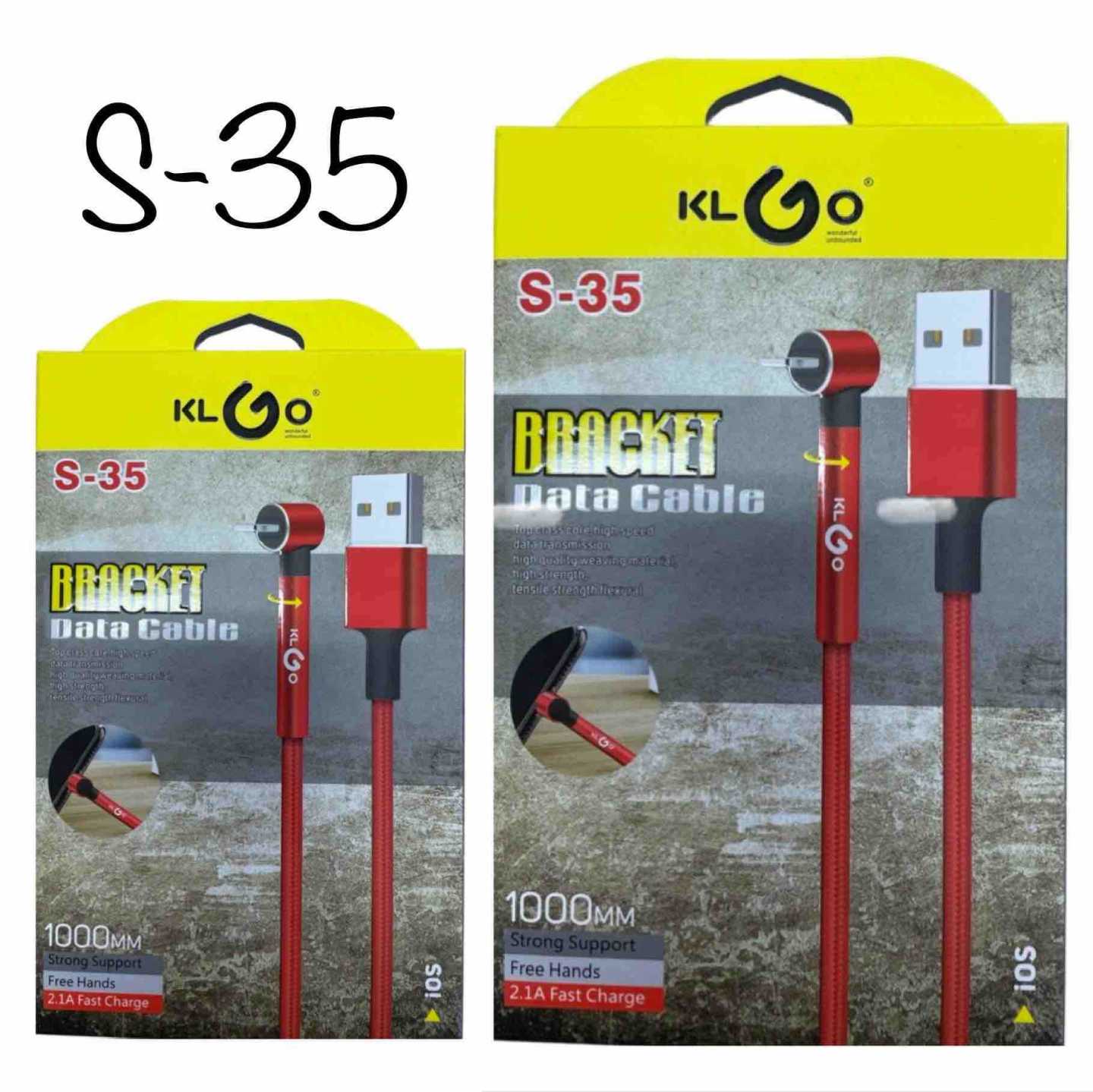 Crveni Lightning USB kabel 1 m sa ugaonim konektorom