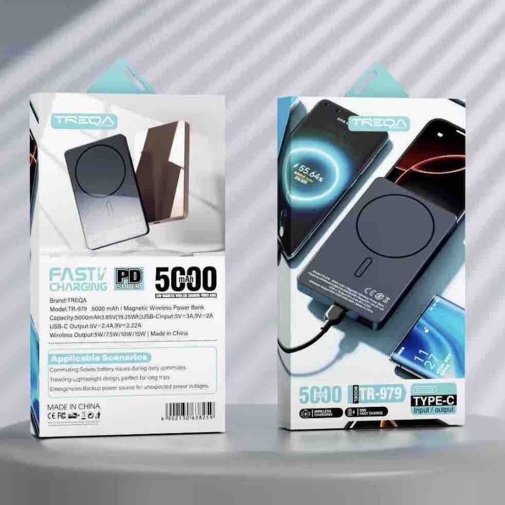 Magnetni bežični power bank 5000 mAh sa USB-C