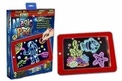 Dječija svjetleća tabla za crtanje (Magic Pad) sa neonskim markerima