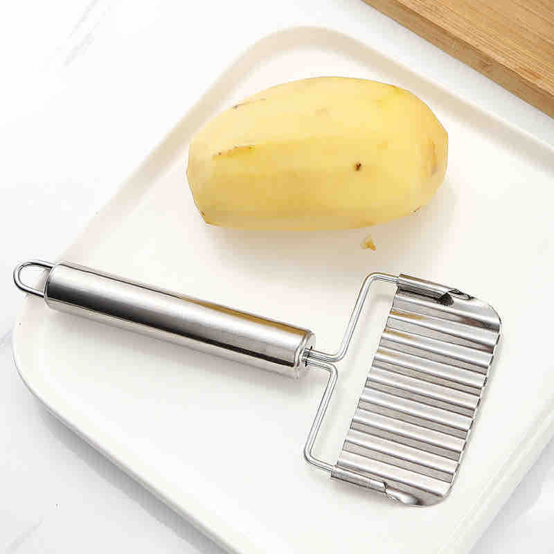 Valoviti rezač/rezak za povrće i krompir, inox izgled