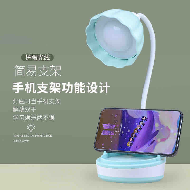 Stona LED lampa sa fleksibilnim grlom i držačem za telefon