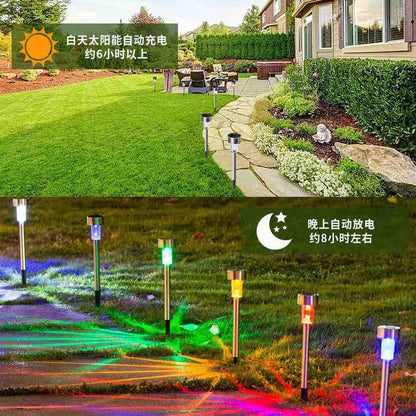 Solarna vrtna saksijska/putna lampa sa šiljkom - višebojna