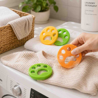 Set 4 štitnika za dlačice u mašini za pranje (paw) - uklanja dlake kućnih ljubimaca