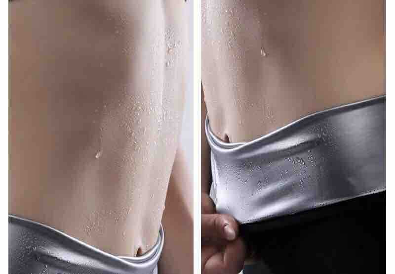 Ženski fitness set sa termo (sauna) postavom – top i high-waist šorc