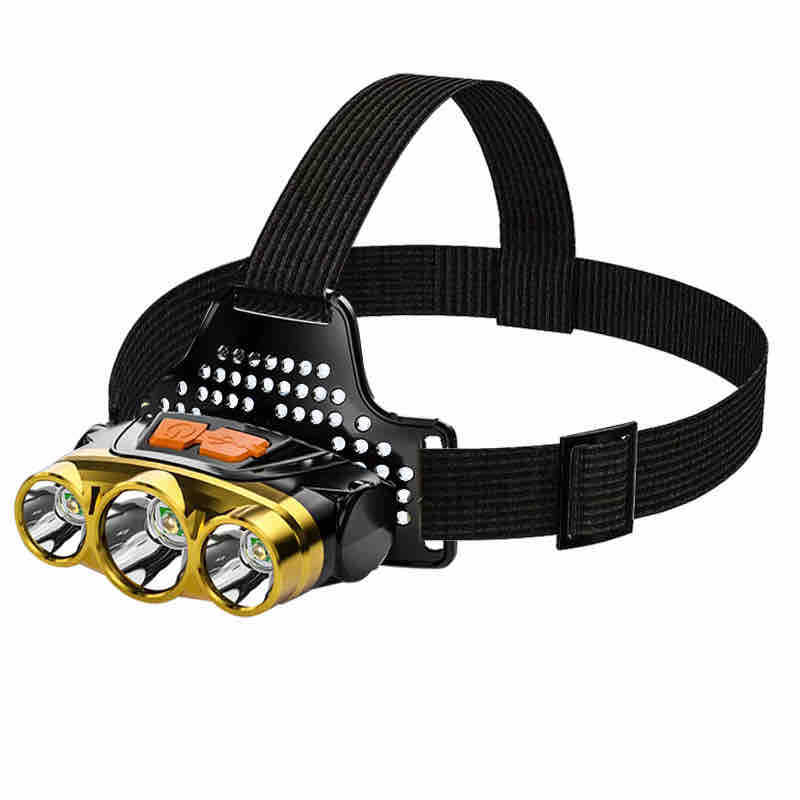 Čelna lampa sa 3 LED i USB punjenjem