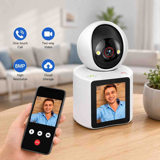 Kućna WiFi sigurnosna kamera 8MP sa dvosmjernim pozivom i ekranom