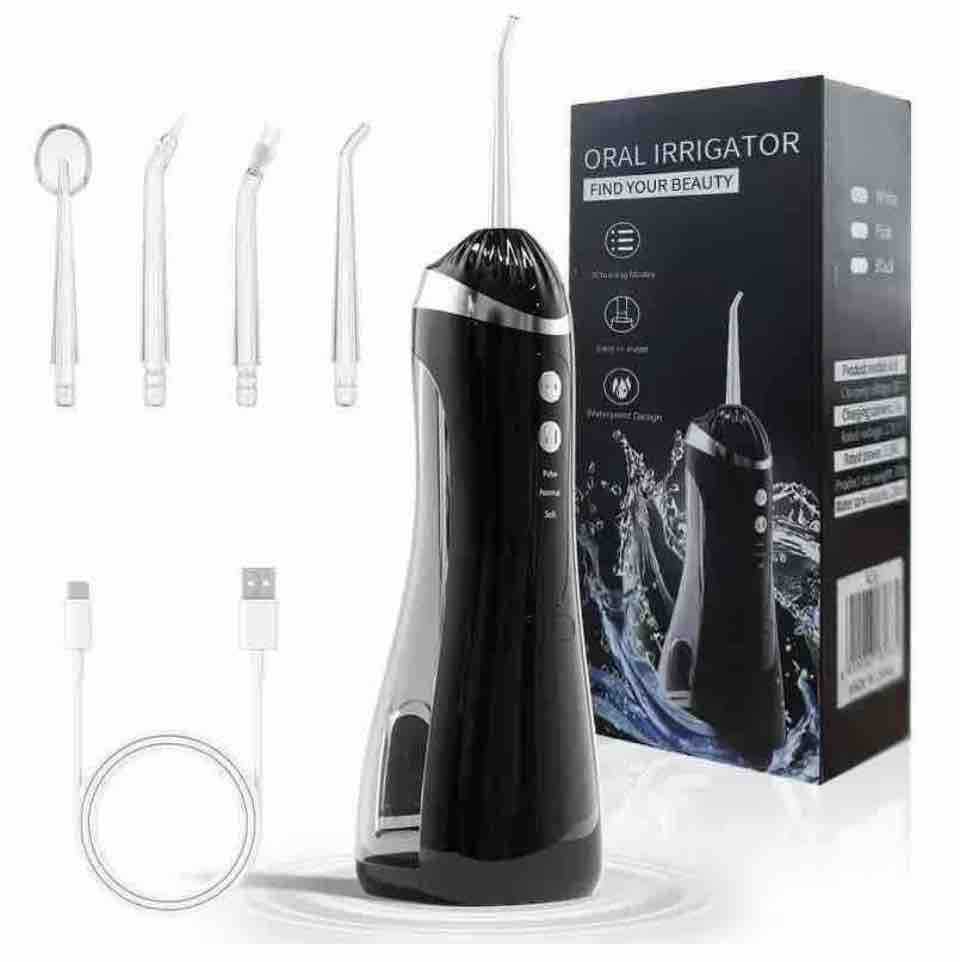 Bežični oralni irrigator (water flosser) s 4 nastavka i USB punjenjem