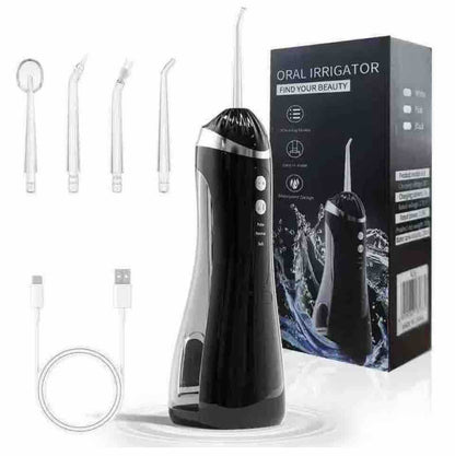 Bežični oralni irrigator (water flosser) s 4 nastavka i USB punjenjem