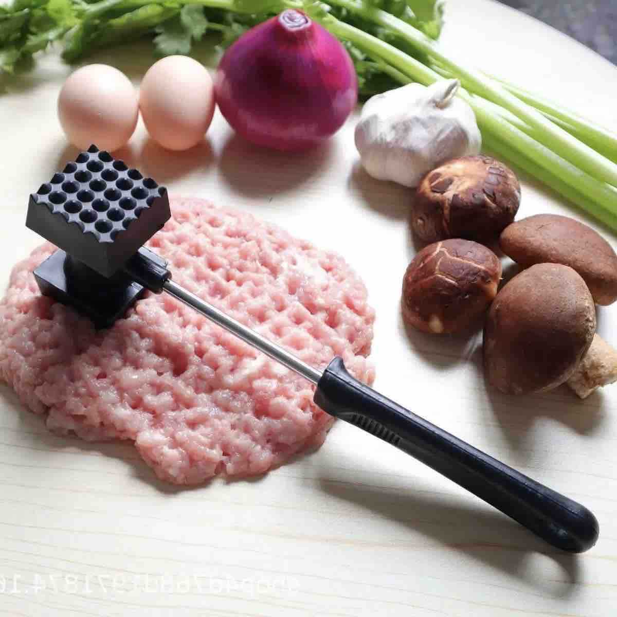 Kuhinjski čekić za meso, teksturirani mallet
