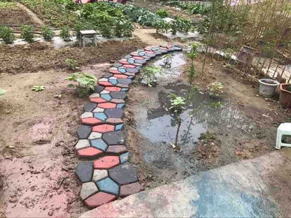 Plastični kalup za popločavanje 50×50×4.5 cm — praktični oblik prirodnog kamena