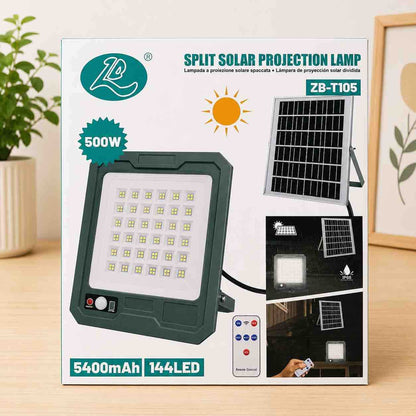 Solarni LED reflektor sa zasebnim solarnim panelom (144 LED, 5400mAh)