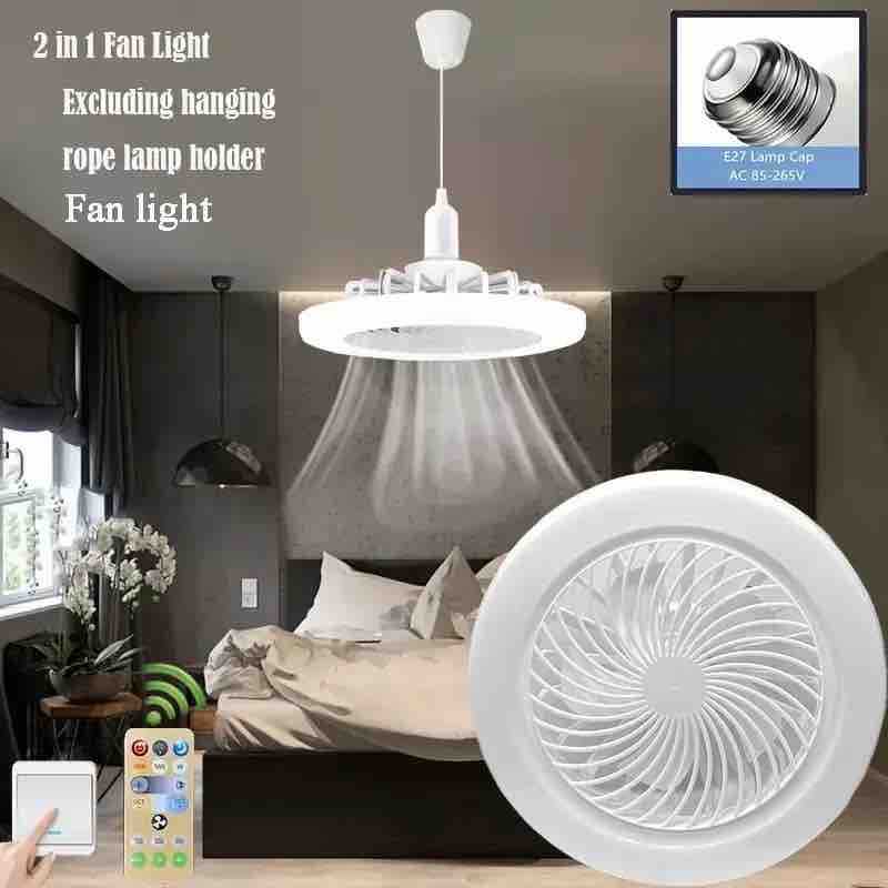 Plafonski ventilator s LED svjetlom i daljinskim upravljačem (bijeli)