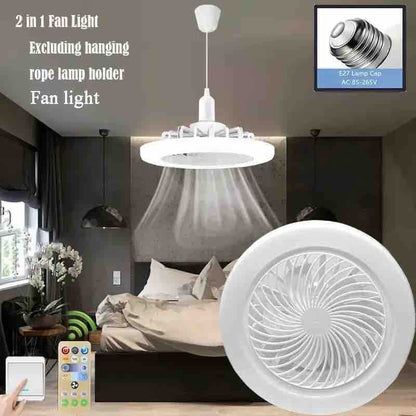 Plafonski ventilator s LED svjetlom i daljinskim upravljačem (bijeli)