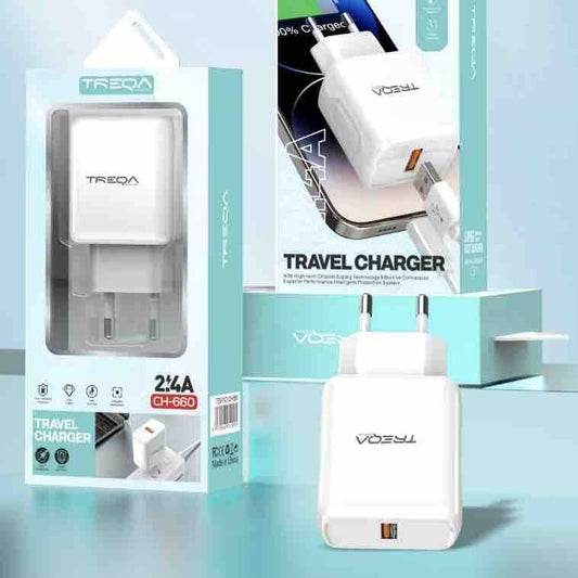 USB zidni punjač 2.4A (EU) sa USB-A priključkom