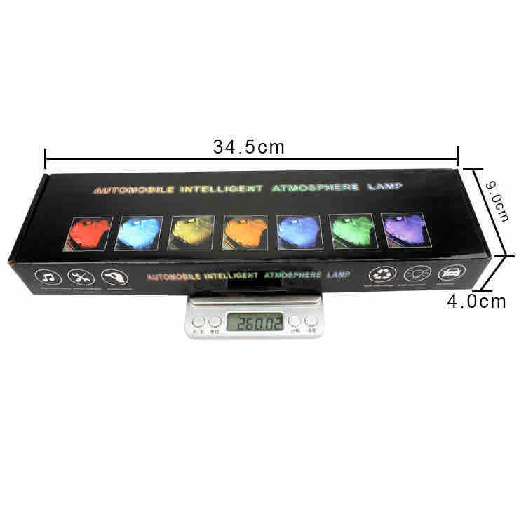 RGB LED trake za unutrašnje ambijentalno osvjetljenje automobila (4 kom) s daljinskim