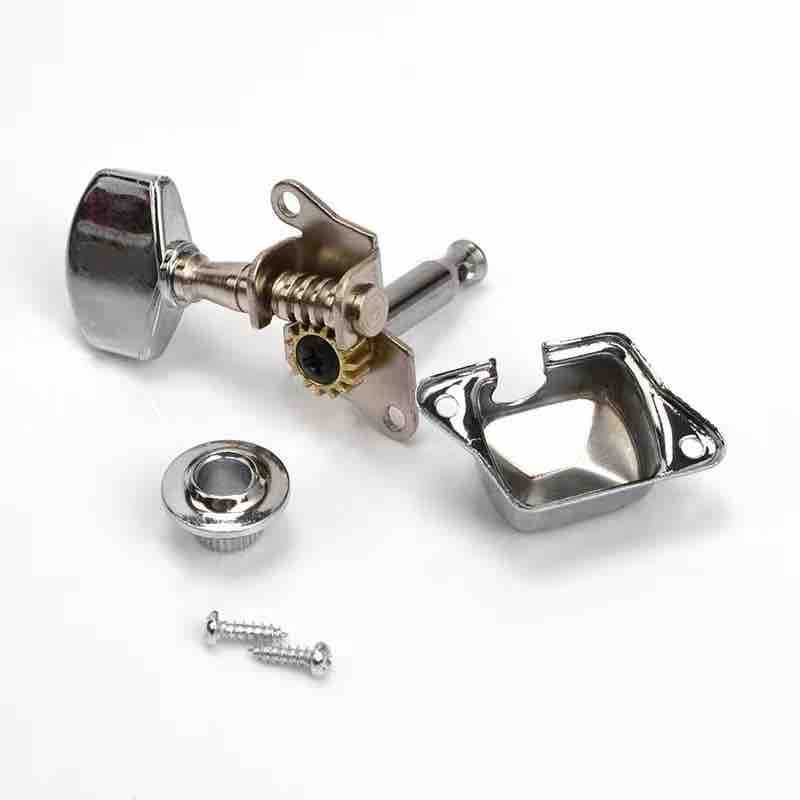 Set ključeva (machine heads) za gitaru, 6 komada, krom