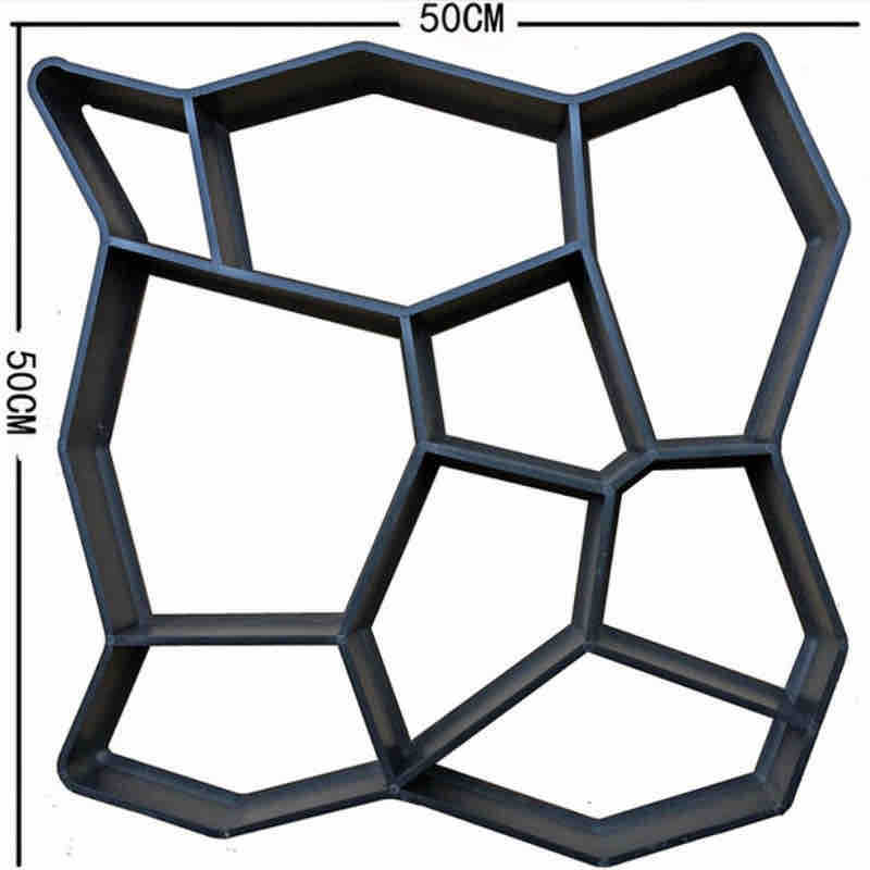 Plastični kalup za popločavanje 50×50×4.5 cm — praktični oblik prirodnog kamena