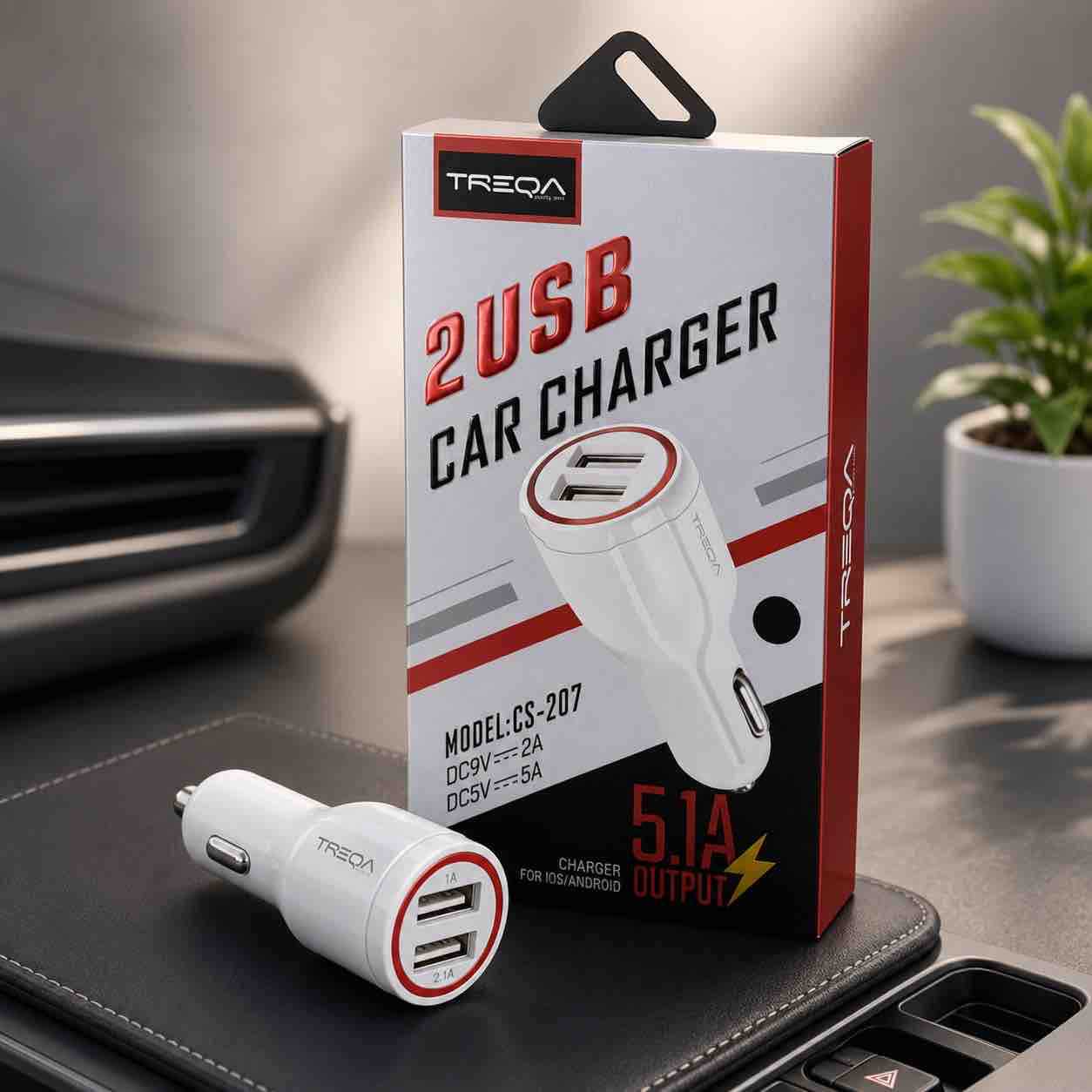 Auto USB punjač 2x USB 5.1A