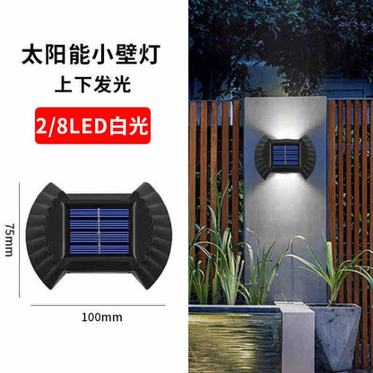 Set solarnih zidnih lampi za baštu 4 komada (dvostruko svjetlo)