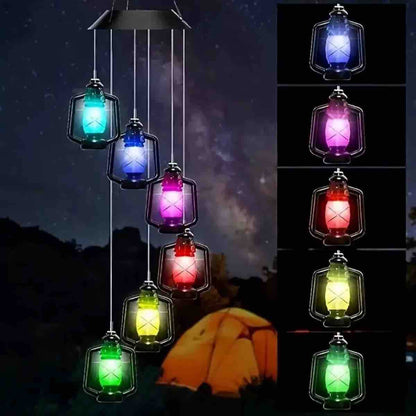 Solarne viseće lampice - set lanterna (6 kom) sa solarnim panelom