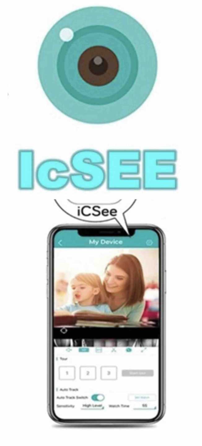Vanjska WiFi PTZ sigurnosna kamera 8MP (4K) — bijela, iCSEE