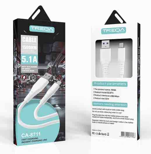 Micro USB kabl 1,5 m za punjenje i prijenos podataka